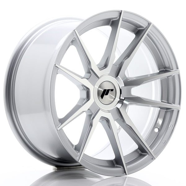 JR Wheels JR21 17x9 ET25-35 Blank Silver Machined