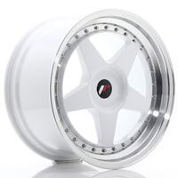 JR Wheels JR6 18x9.5 ET20-40 BLANK White w/Machined Lip