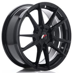 JR Wheels JR21 17x7 ET35-40 5H Blank Gloss Black