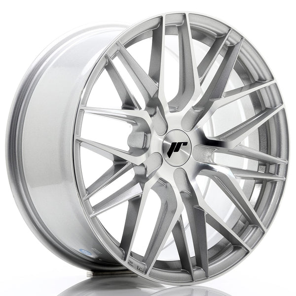 JR Wheels JR28 18x8.5 ET20-40 5H BLANK Silver Machined Face