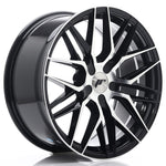 JR Wheels JR28 18x8.5 ET20-40 5H BLANK Gloss Black Machined Face