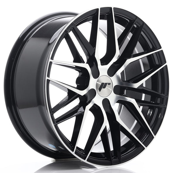 JR Wheels JR28 18x8.5 ET20-40 5H BLANK Gloss Black Machined Face