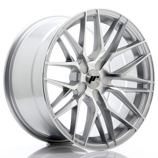 JR Wheels JR28 18x9.5 ET20-40 5H BLANK Silver Machined Face