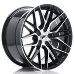 JR Wheels JR28 18x9.5 ET20-40 5H BLANK Gloss Black Machined Face