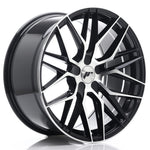 JR Wheels JR28 19x9.5 ET20-40 5H BLANK Gloss Black Machined Face