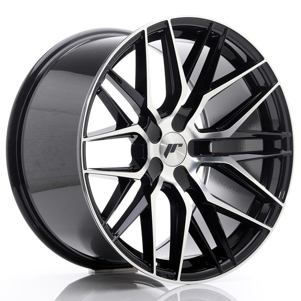 JR Wheels JR28 19x10.5 ET20-40 5H BLANK Gloss Black Machined Face