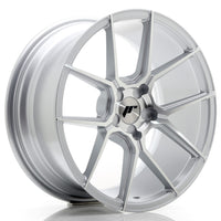 JR Wheels JR30 18x8.5 ET20-40 5H BLANK Silver Machined Face