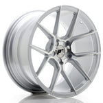 JR Wheels JR30 18x9.5 ET20-40 5H BLANK Silver Machined Face