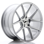 JR Wheels JR30 19x9.5 ET20-40 5H BLANK Silver Machined Face