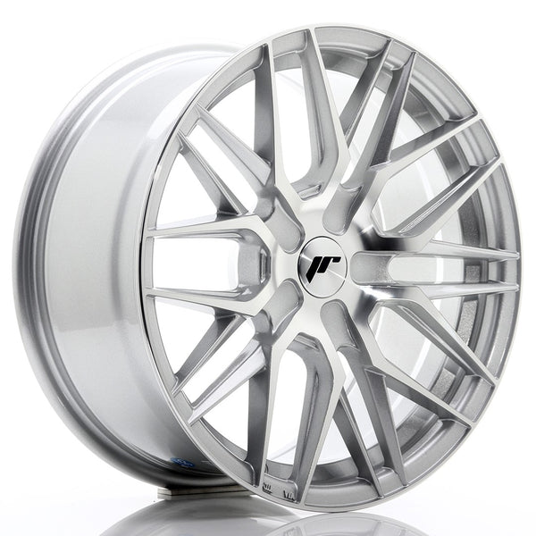 JR Wheels JR28 17x8 ET25-40 BLANK Silver Machined Face