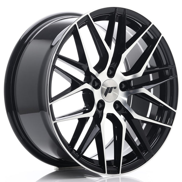 JR Wheels JR28 18x8.5 ET40 5x112 Gloss Black Machined Face