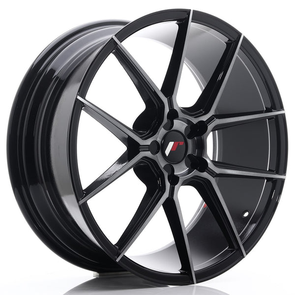 JR Wheels JR30 20x8.5 ET20-42 5H BLANK Black Brushed w/Tinted Face