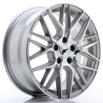 JR Wheels JR28 17x7 ET40 5x114.3 Silver Machine Face