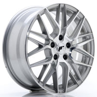 JR Wheels JR28 17x7 ET35 5x100 Silver Machined Face