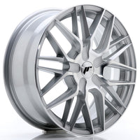 JR Wheels JR28 17x7 ET20-45 BLANK Silver Machined Face