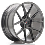 JR Wheels JR30 18x8.5 ET20-40 5H Blank Hyper Gray