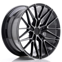 JR Wheels JR38 19x9.5 ET20-45 5H BLANK Black Brushed w/Tinted Face