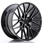 JR Wheels JR38 20x10 ET20-45 5H BLANK Black Brushed w/Tinted Face