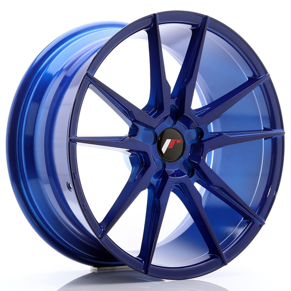 JR Wheels JR21 19x8.5 ET20-43 5H BLANK Platinum Blue