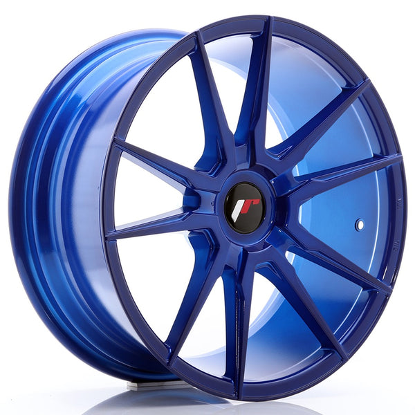 JR Wheels JR21 18x8.5 ET20-40 Blank Platinium Blue