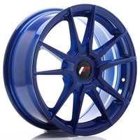 JR Wheels JR21 17x7 ET25-40 Blank Platinium Blue