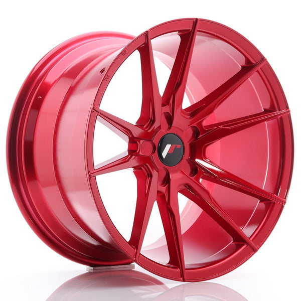 JR Wheels JR21 19x11 ET15-30 5H BLANK Platinum Red