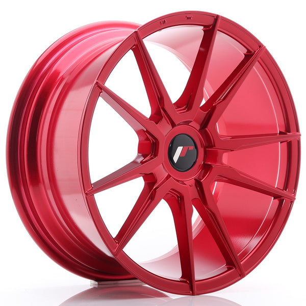 JR Wheels JR21 18x8.5 ET20-40 Blank Platinium Red