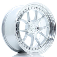 JR Wheels JR39 18x8.5 ET15-35 5H BLANK Silver Machined Face