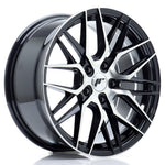 JR Wheels JR28 17x8 ET40 5x114.3 Gloss Black Machined Face