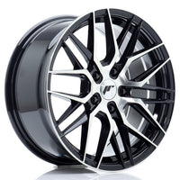 JR Wheels JR28 17x8 ET40 5x114.3 Gloss Black Machined Face