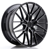 JR Wheels JR38 20x9 ET35 5x112 Black Brushed w/Tinted Face