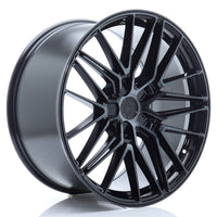 JR Wheels JR38 21x9.5 ET0-35 5H BLANK Black Brushed w/Tinted Face