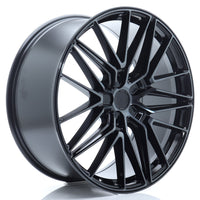 JR Wheels JR38 22x10 ET20-57 5H BLANK Black Brushed w/Tinted Face