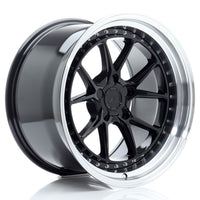 JR Wheels JR39 18x10.5 ET15-22 5H BLANK Glossy Black w/Machined Lip