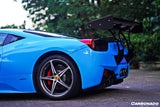 Carbondo Aileron de coffre style Ferrari 458 Coupé/Spider SVR 2010-2015 Darwin Pro