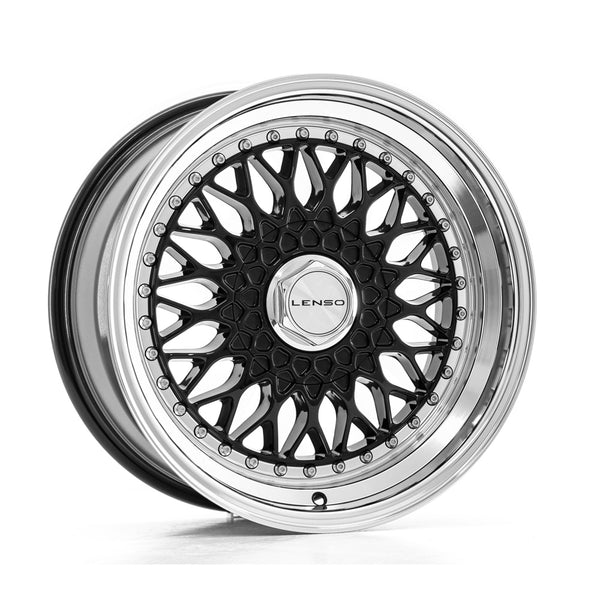 LENSO BSX 8.5x17ET25 5x118 GLOSS BLACK & POLISHED