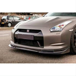 Nissan R35 GTR MS Carbon Front Splitter with brake cooling vents (2009-16)