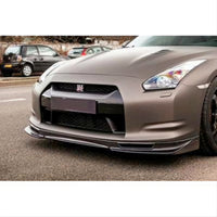 Nissan R35 GTR MS Répartiteur avant en carbone avec bouches d'aération des freins (2009-16)