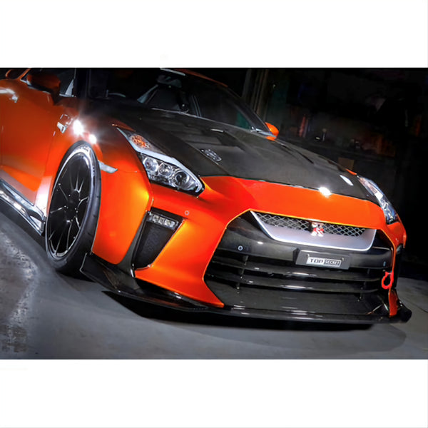 Nissan R35 GTR MY17 TS Carbon Front Bumper (inc V Grille and Lip)