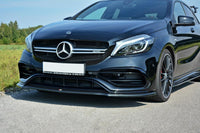 FRONT SPLITTER V.1 Mercedes A W176 AMG Facelift Gloss Black Maxton Des –  MdS Tuning