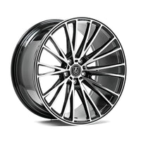 AXE CF2 10.5x21ET35 5x110 GLOSS BLACK & POLISHED