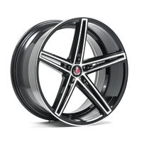 AXE EX14 8x18ET42 5x100 GLOSS BLACK & POLISHED