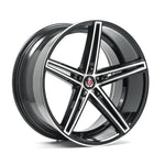 AXE EX14 8.5x19ET40 5x115 GLOSS BLACK & POLISHED