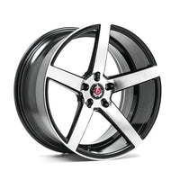 AXE EX18 9.5x19ET40 5x115 GLOSS BLACK & POLISHED