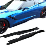 Grand Sport Z06 ZR1 Style Side Skirts - Gloss Black Corvette C7