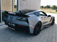 Grand Sport Z06 ZR1 Style Side Skirts - Gloss Black Corvette C7