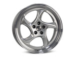 MbDESIGN TURBO 8.5x19 ET 30 5x100 Silber glänzend lackiert Außenbett poliert