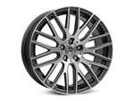 MbDESIGN KV4 7.5x18 ET 45 5x100 Grau matt lackiert Front poliert