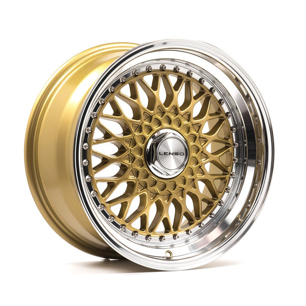 LENSO BSX 7.5x16ET25 5x118 GLOSS GOLD & POLISHED