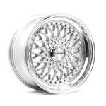 LENSO BSX 8x15ET25 5x108 GLOSS SILVER & POLISHED